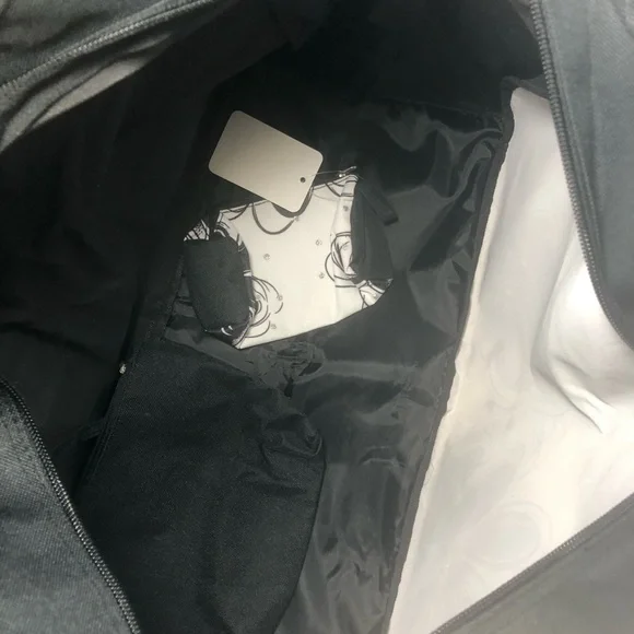 Black & White Floral Tote Bag for Women - Stylish Everyday Shoulder Bag NWOT - Picture 5 of 5